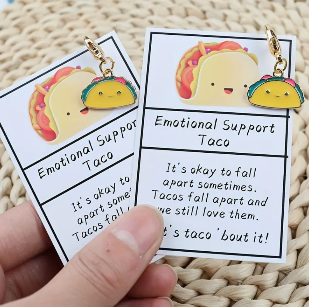 Emotional Support Taco Keychain