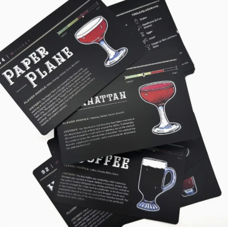 100+ cocktail Recipes Deck of Cards
