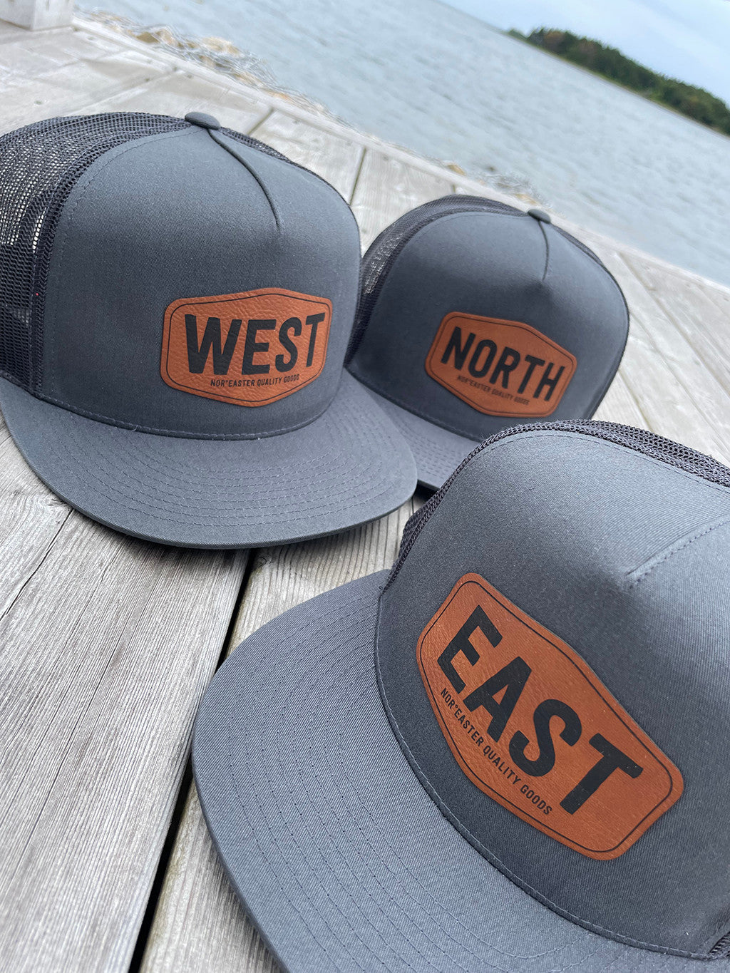 Charcoal Directional Trucker Hats