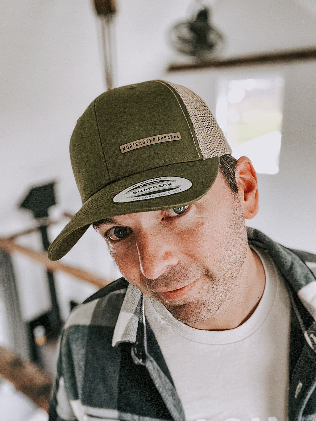 Green Nor'easter Logo Retro Trucker Hat