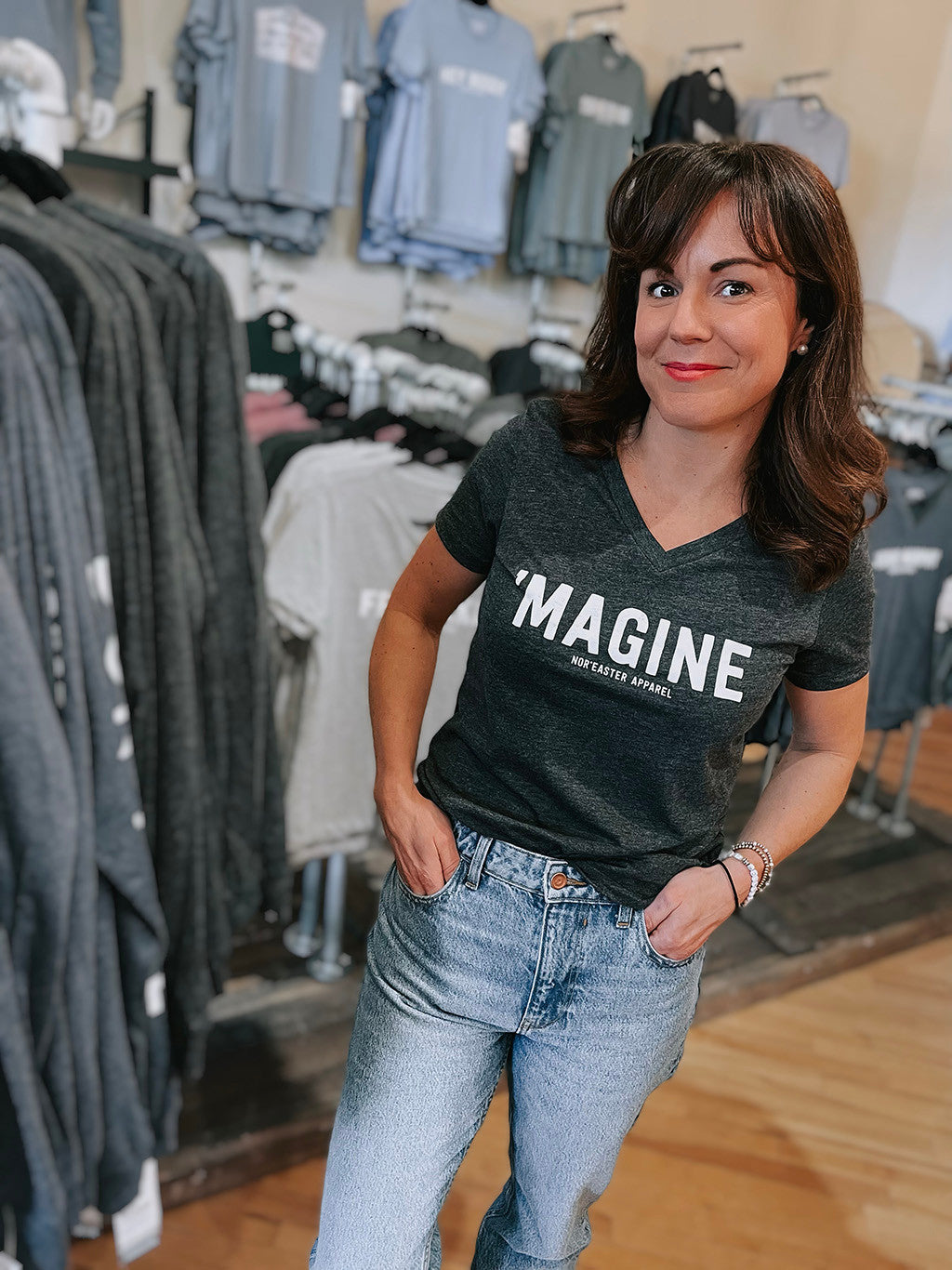 Women's Relaxed-fit 'Magine V-neck T-shirt