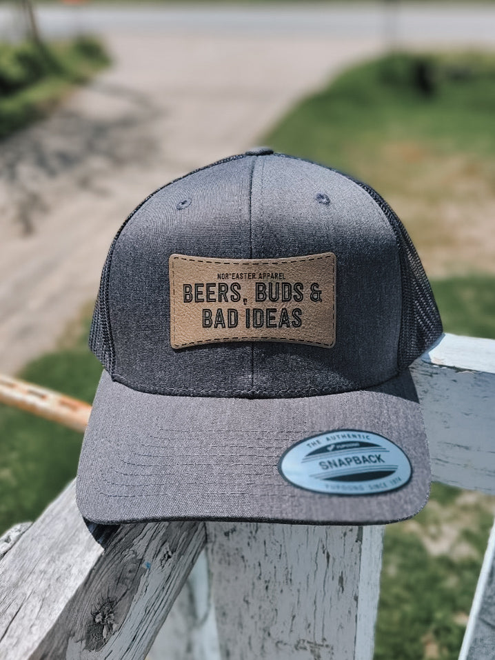 Beers, Buds & Bad Ideas Retro Trucker Hat