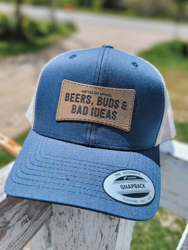 Beers, Buds & Bad Ideas Retro Trucker Hat
