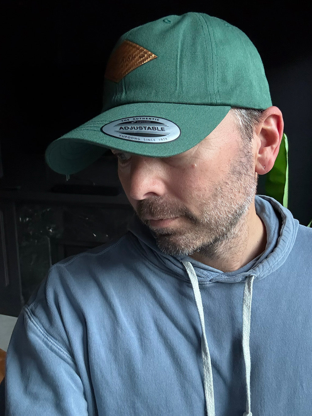 Green Soberish Dad Hat