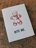 Bite Me Christmas Card