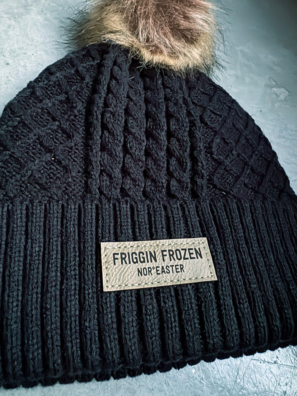 Friggin Frozen Pompom Toque