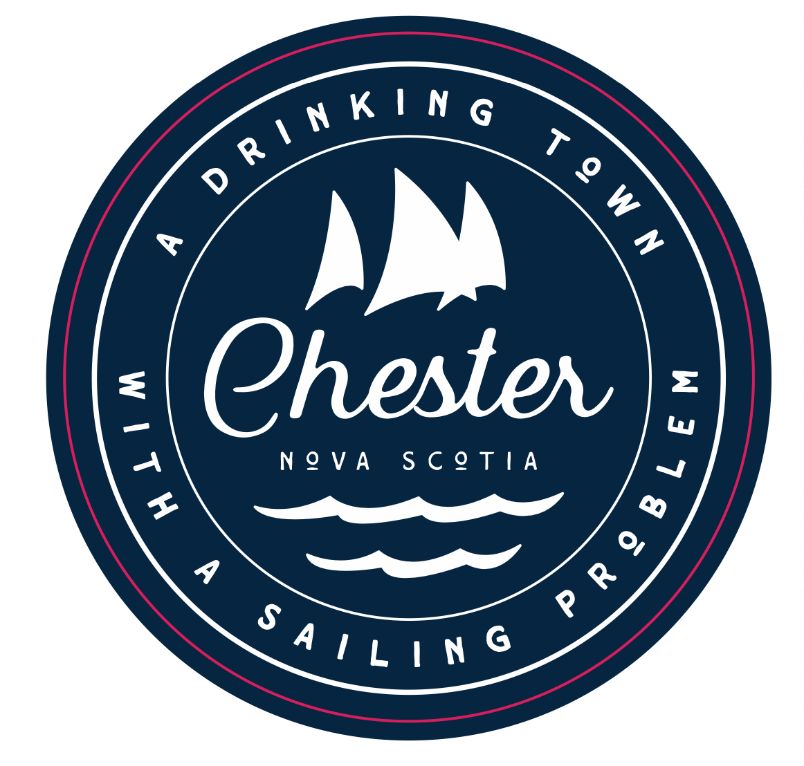 Chester Drinking Town Sticker