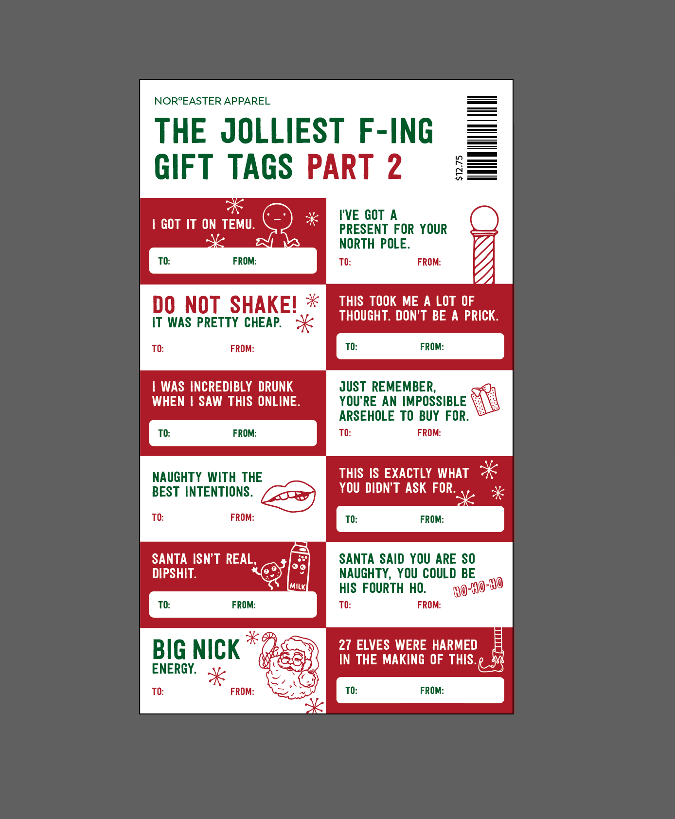 F-ing Gift Tag Set — Part 2