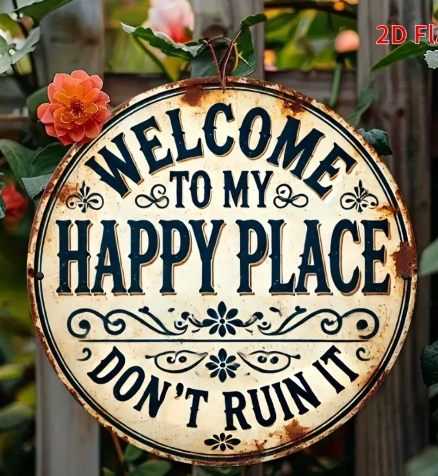 My Happy Place Sign