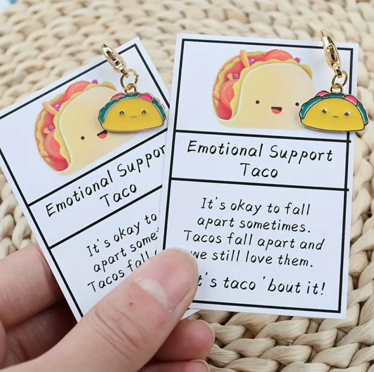 Emotional Support Taco Keychain