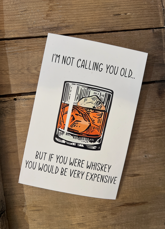 Old Whiskey Greeting Card