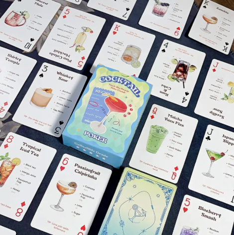 Cocktail Recipe Playing Cards