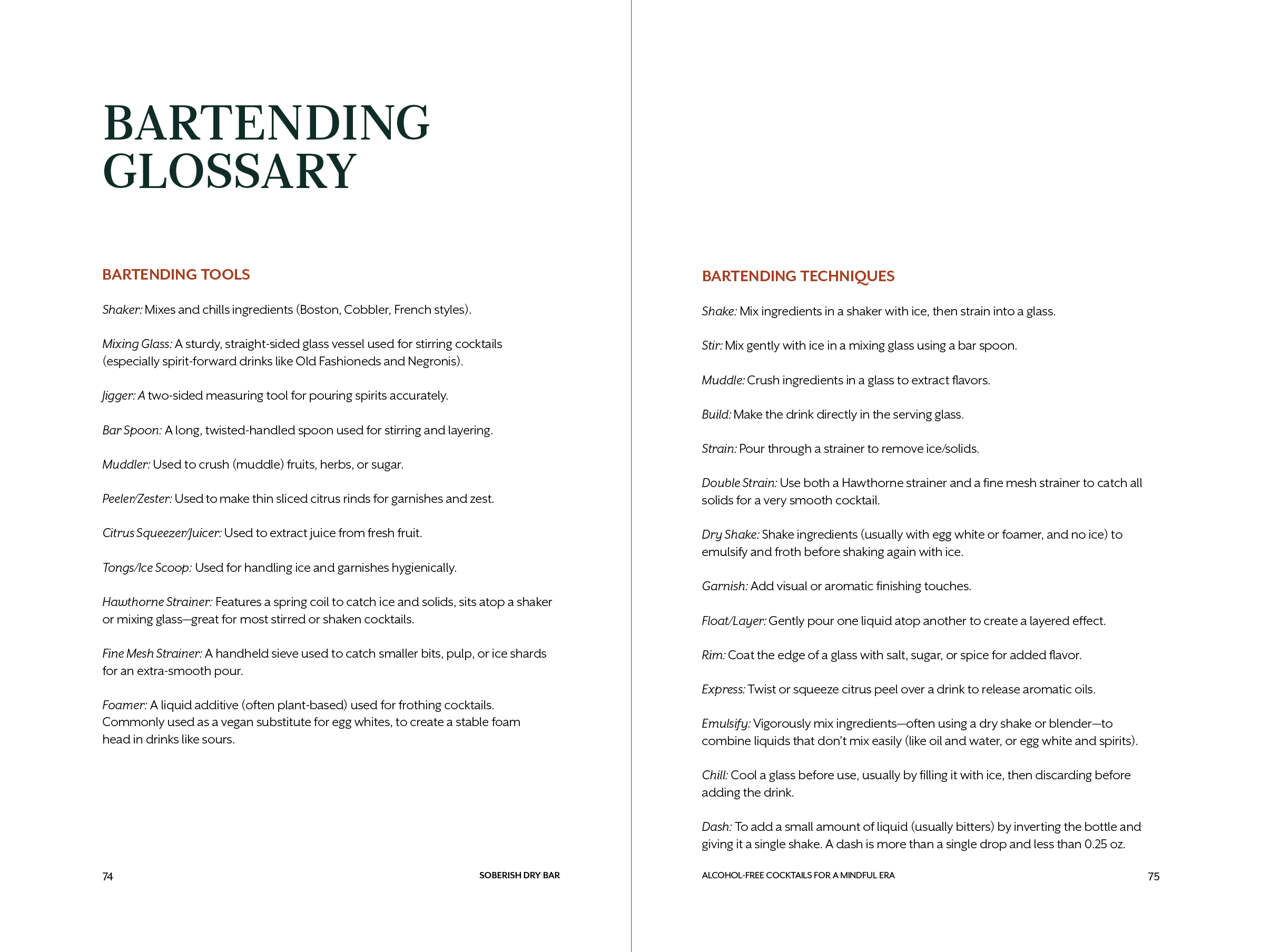 Soberish Cocktail Recipe Book