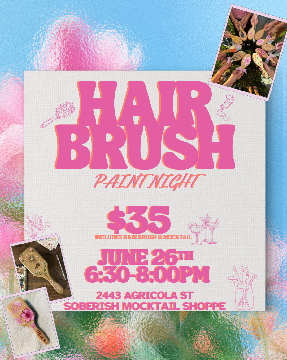 Hair Brush Paint Night