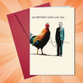 Rooster Birthday Card
