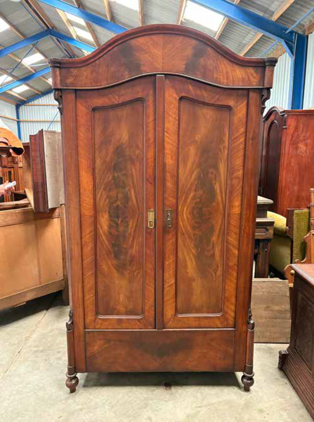 Flame Mahogany Armoire