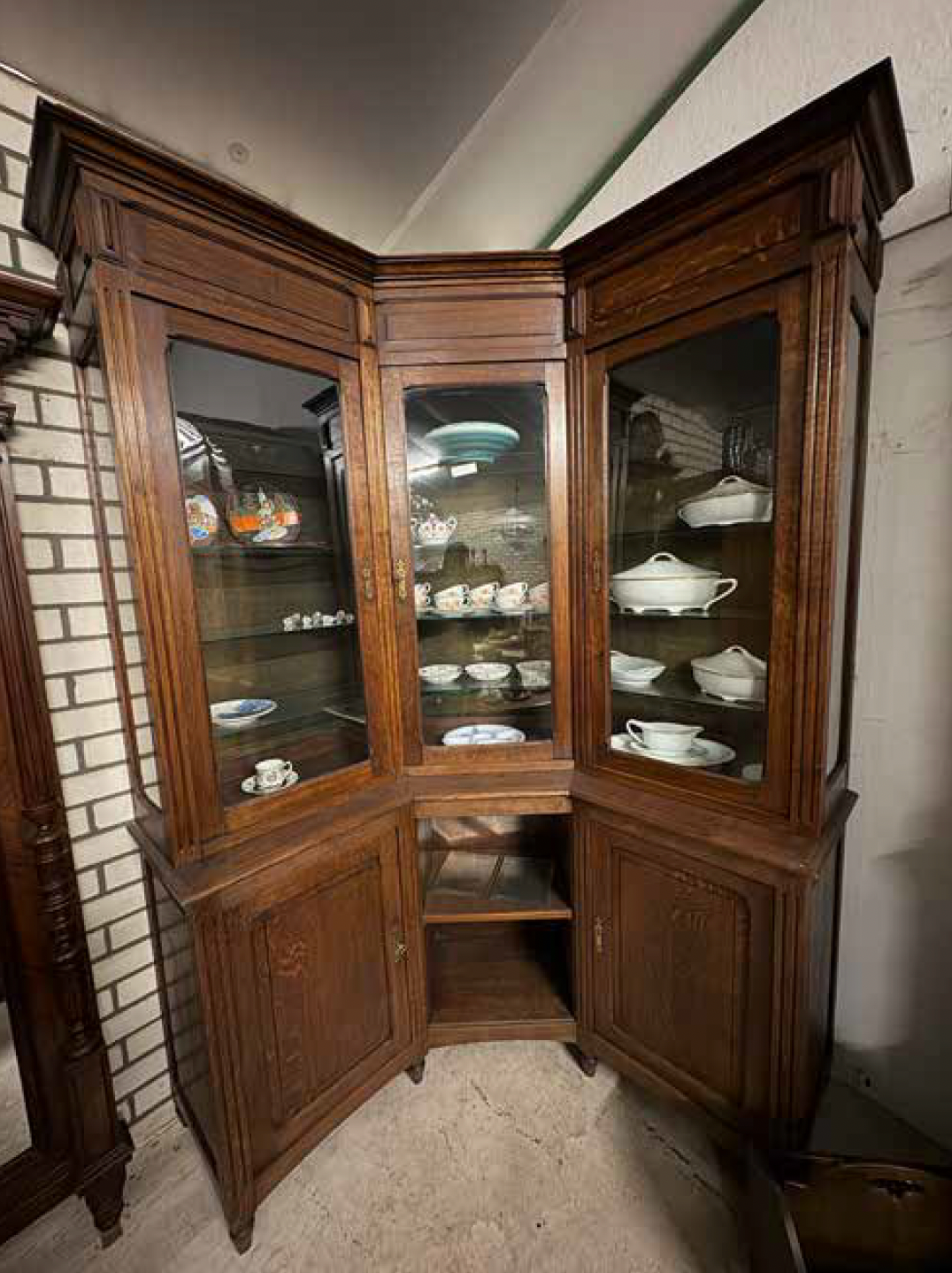 Oak Corner Cabinet