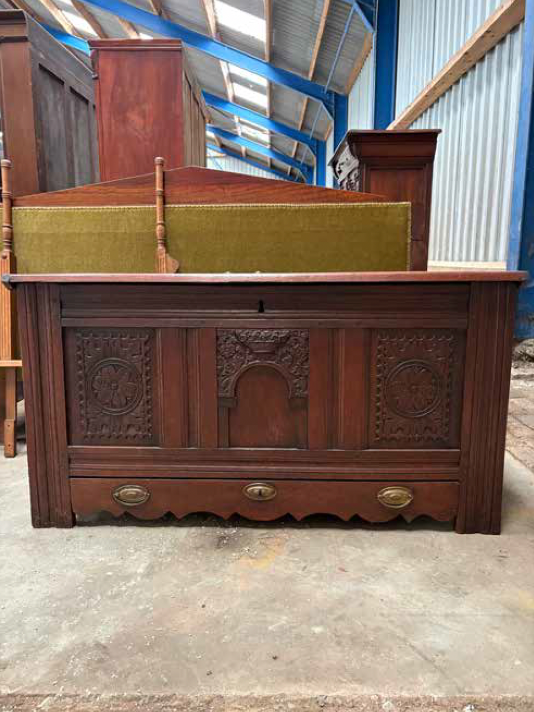 Oak Chest With Drawer