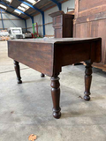 Oak Drop-leaf Table with Drawer