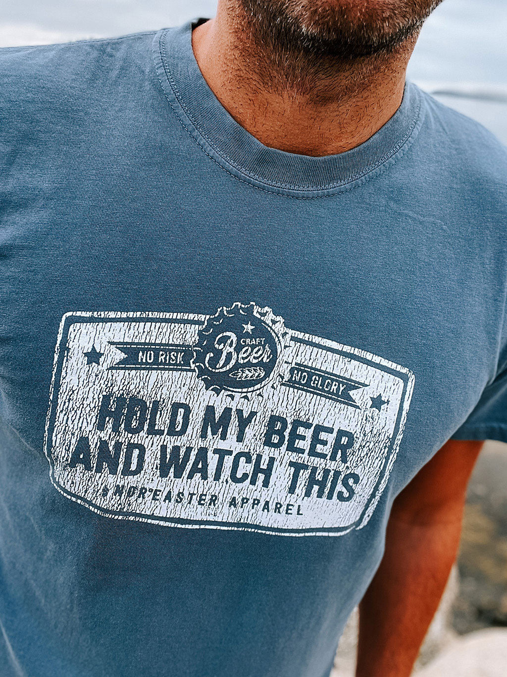 100% Cotton Hold My Beer Crewneck T-shirt