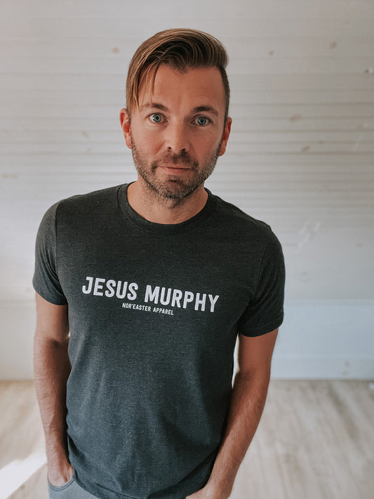 Dark Grey Jesus Murphy Crewneck T-shirt