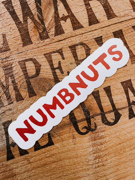 Numbnuts Sticker