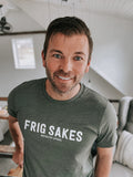 Frig Sakes Heather Green Boyfriend Tee