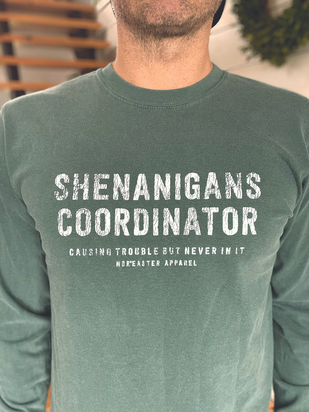 100% Cotton Shenanigans Coordinator Long Sleeve T-shirt