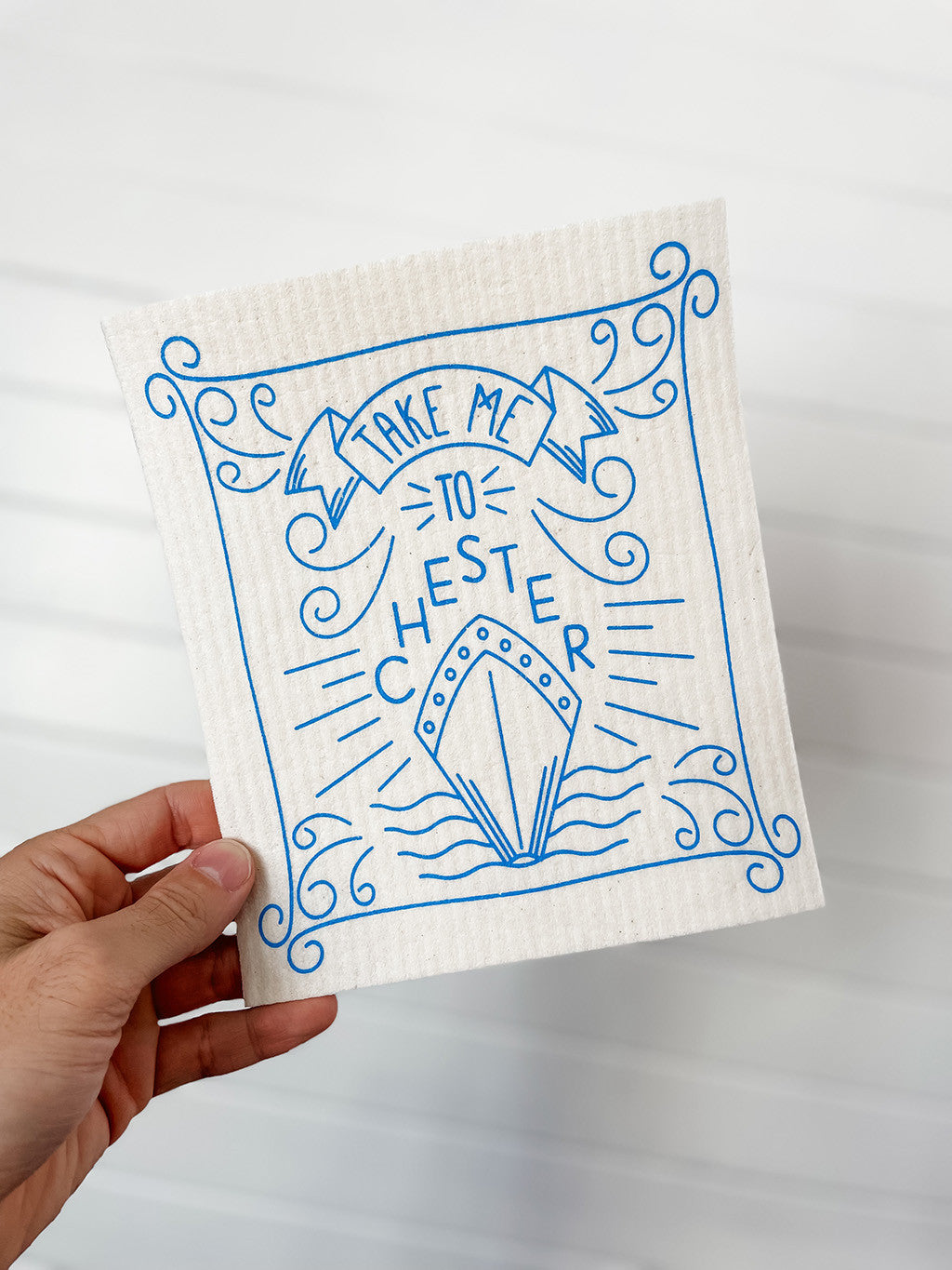 Take Me to Chester Swedish Dishcloth