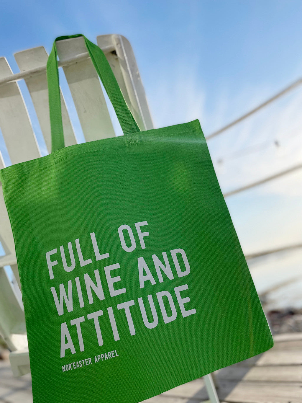 Wine & Attitude Reusable Tote Bag