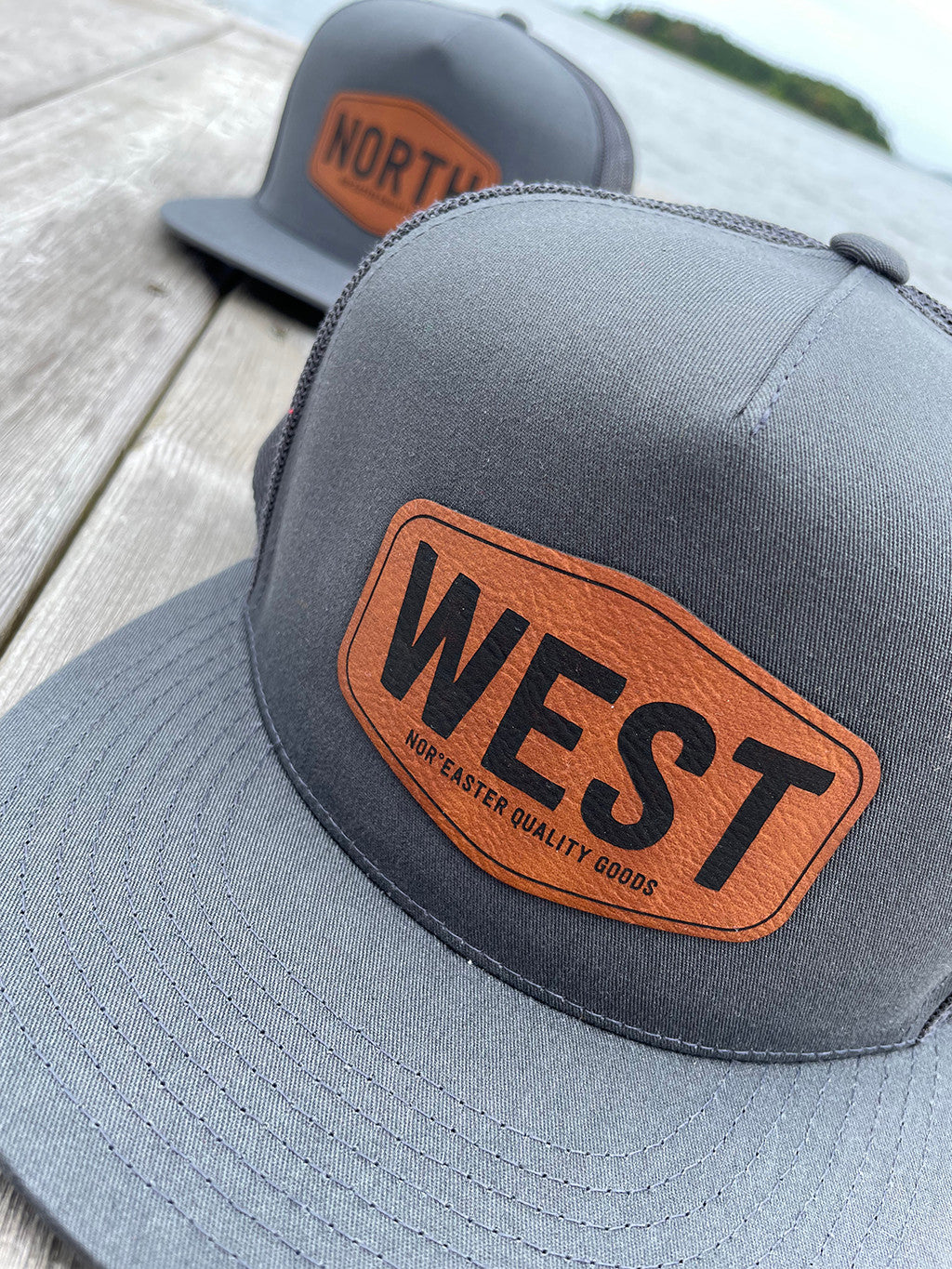 Charcoal Directional Trucker Hats