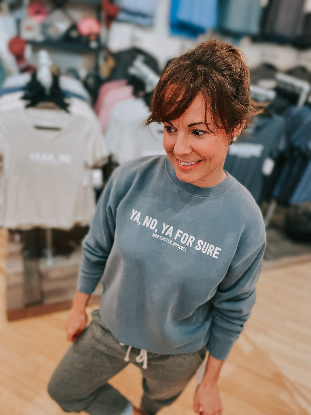 Ya, No, Ya For Sure Crewneck Sweater