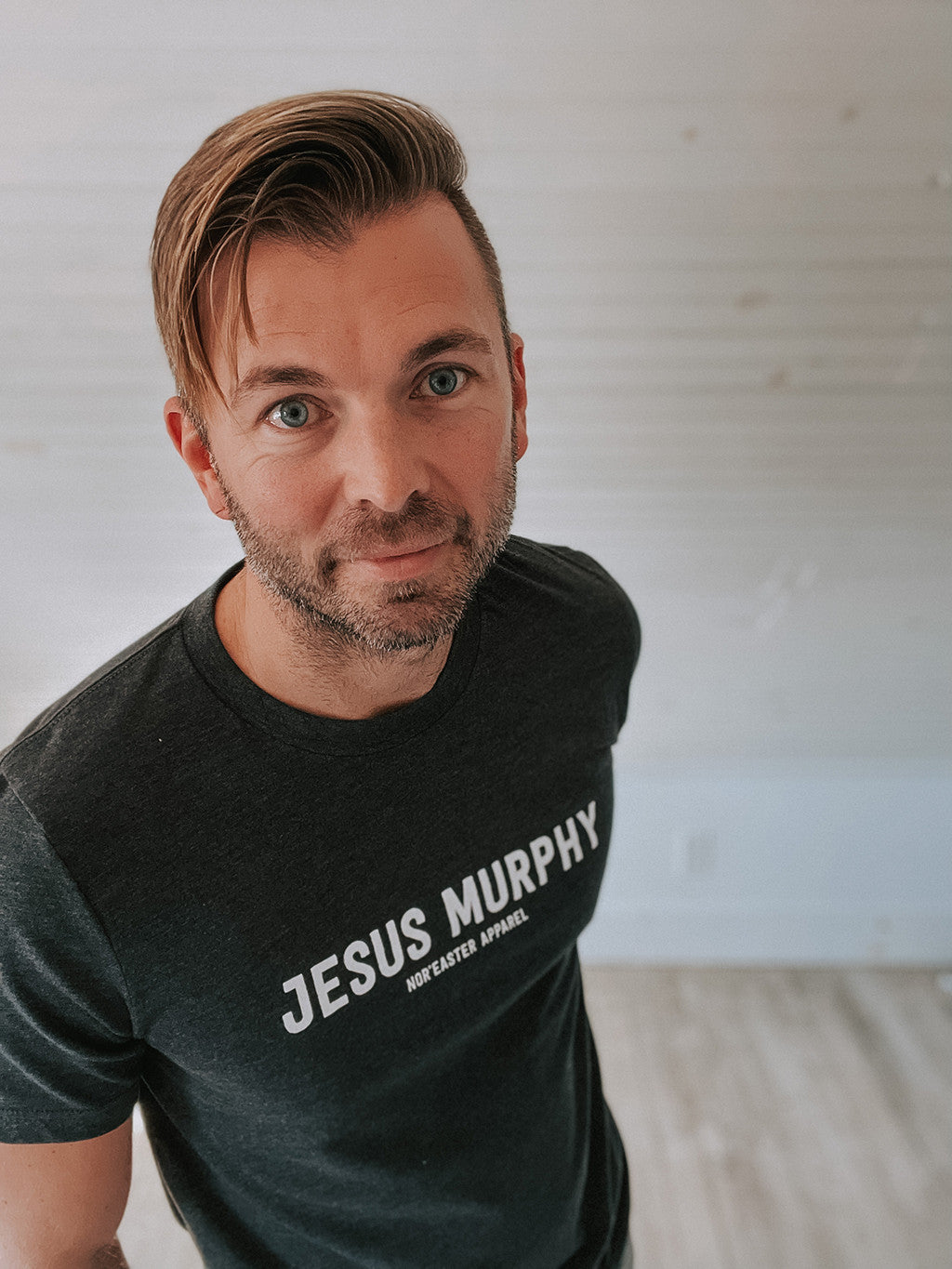 Dark Grey Jesus Murphy Crewneck T-shirt
