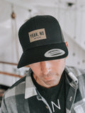 Black Yeah, No Retro Trucker Hat