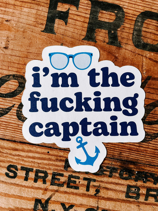 I'm The Captain Sticker