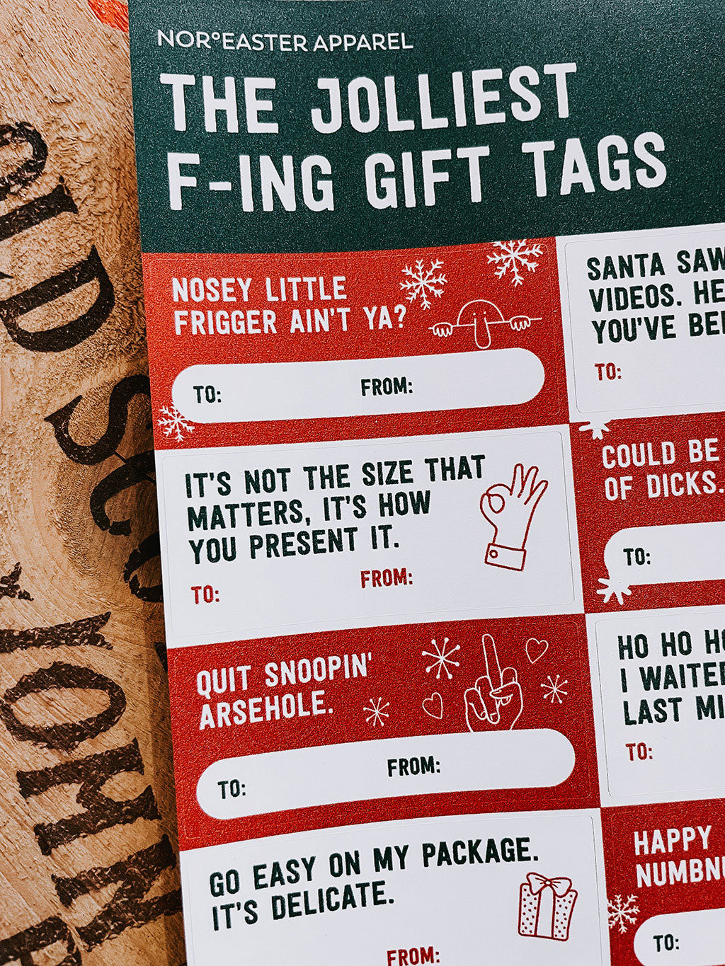 F-ing Gift Tag Set - Part 1