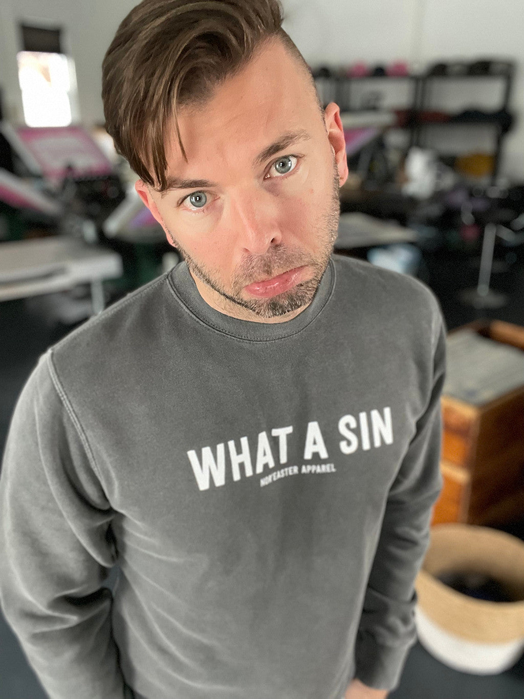 What A Sin Crewneck Sweater