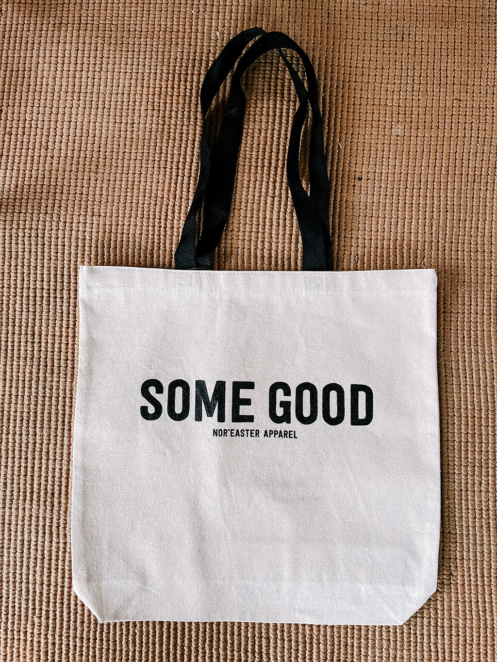 Natural Some Good Reusable Tote Bag