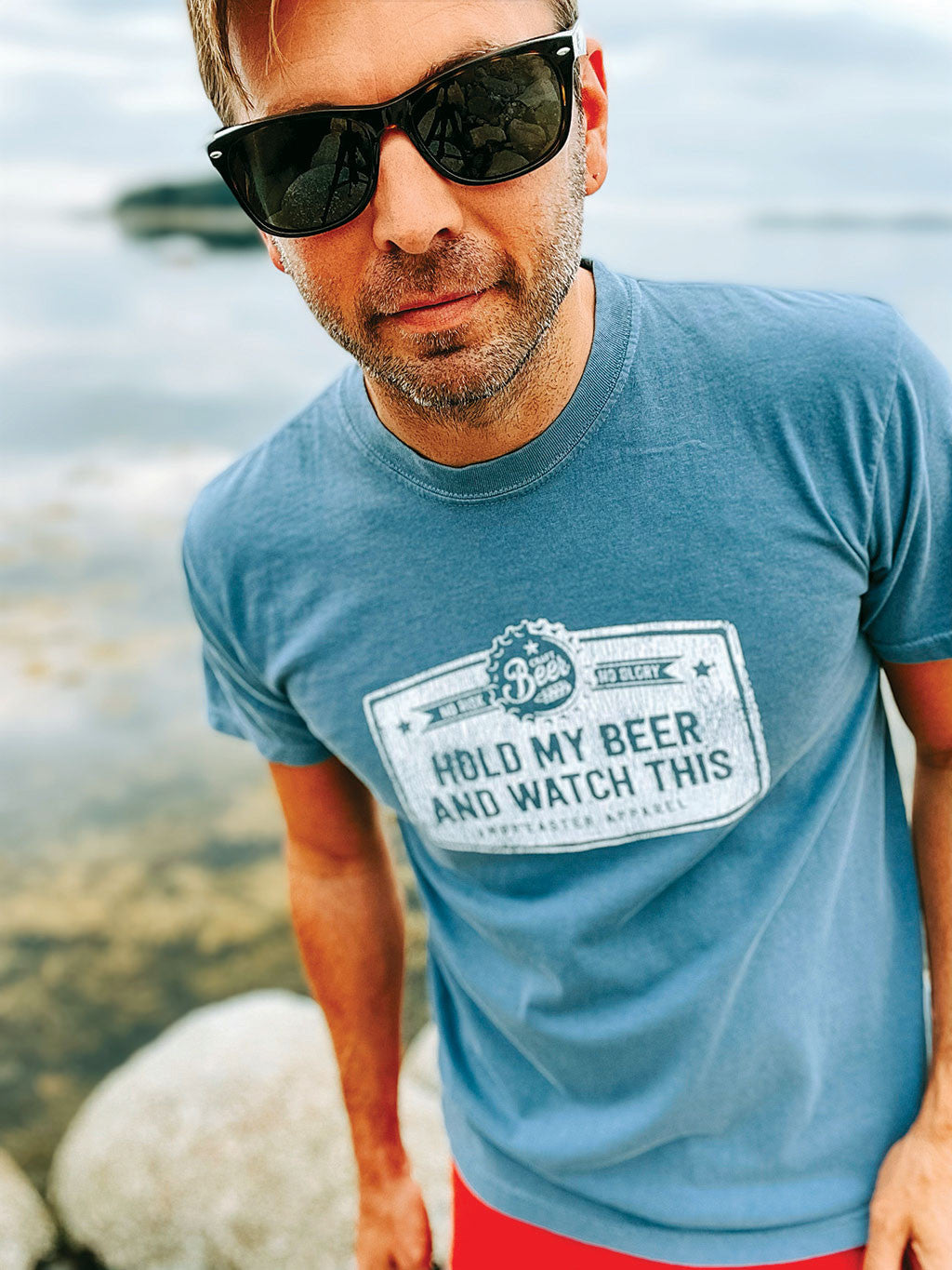 100% Cotton Hold My Beer Crewneck T-shirt
