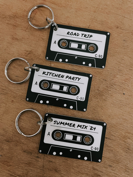Retro Mixed Tape Keychain