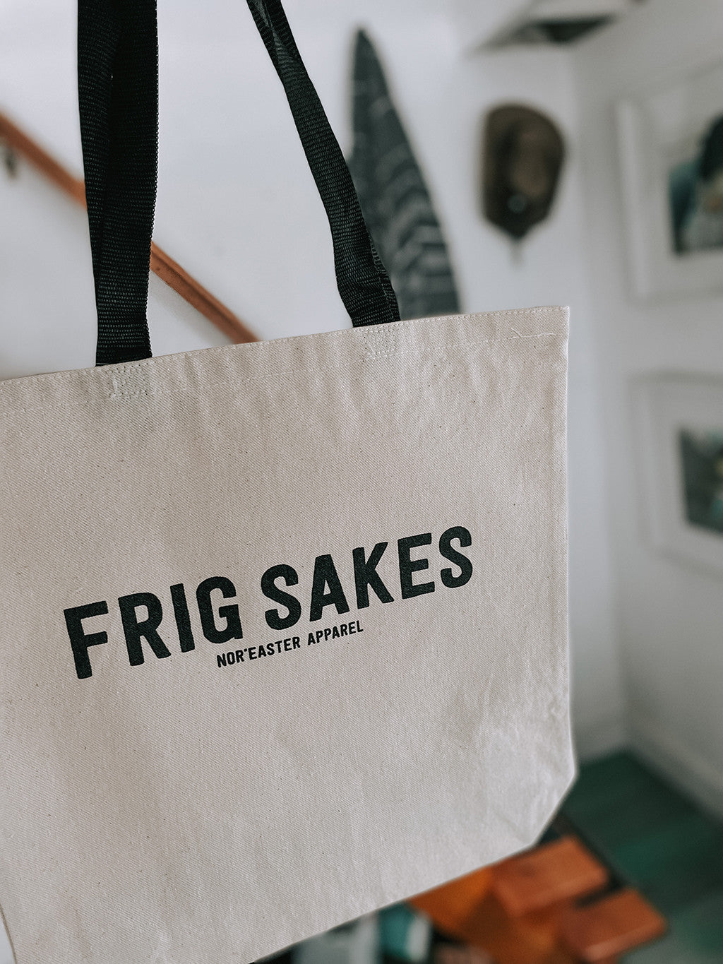 Natural Frig Sakes Reusable Tote Bag
