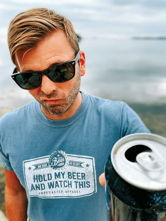 100% Cotton Hold My Beer Crewneck T-shirt