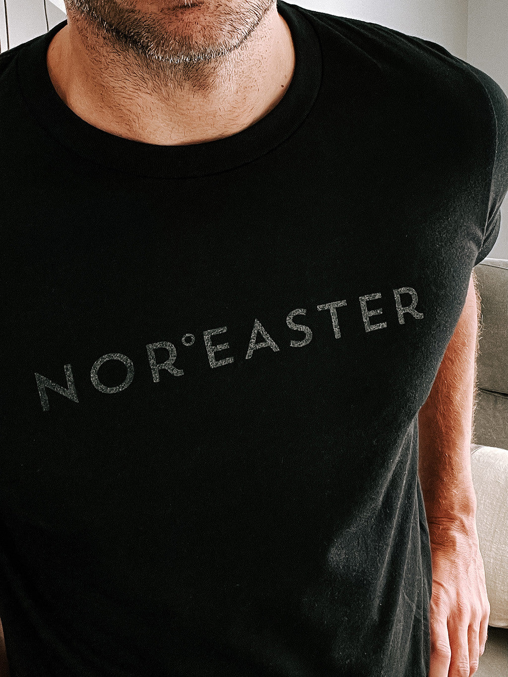 Black on Black Nor'easter Crewneck T-Shirt